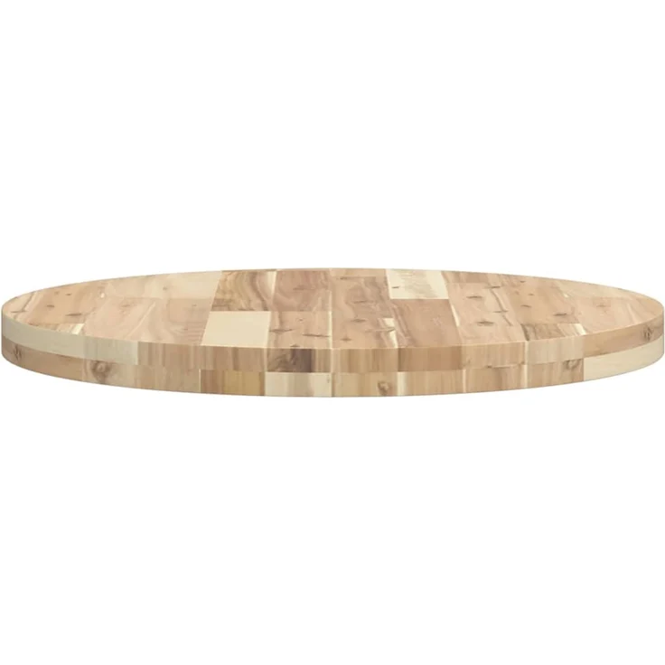 vidaXL Tischplatte Rund Ø60x4 cm Massivholz Akazie 4008690 – Bild 6