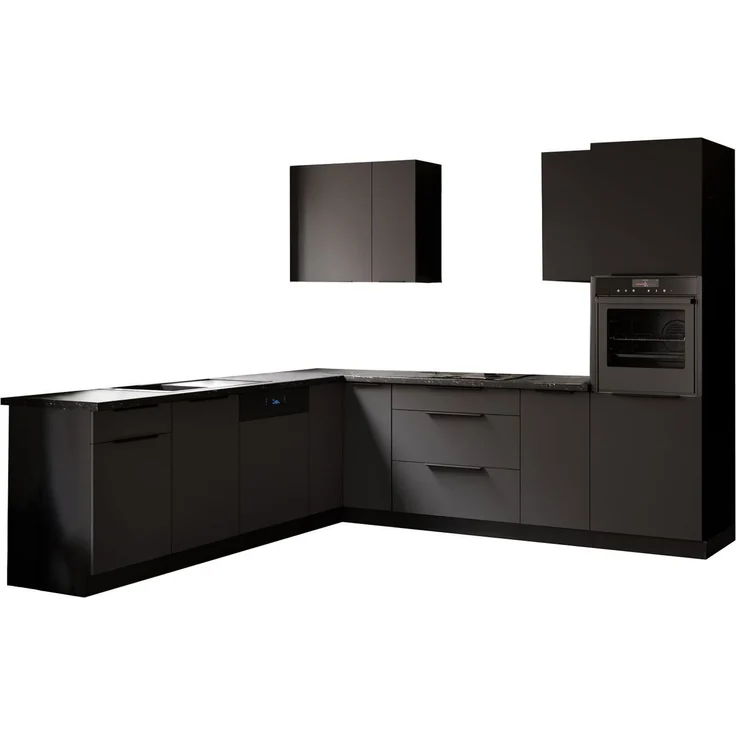 Winkelküche ARIA K-BL ECKE 2 - 250 x 270 cm Anti Fingerprint Küchenzeile Küchenblock Singleküche Einbauküche Küche Eckküche – Bild 19