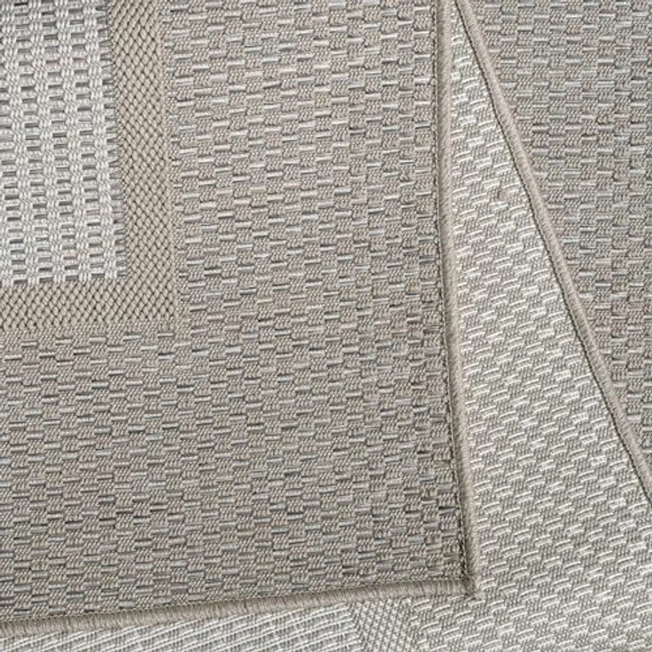 Paco Home In-& Outdoor Teppich Balkon Terrasse Küchenteppich Modernes Boho Ethno Muster, Grösse:200x280 cm, Farbe:Beige 7 – Bild 8