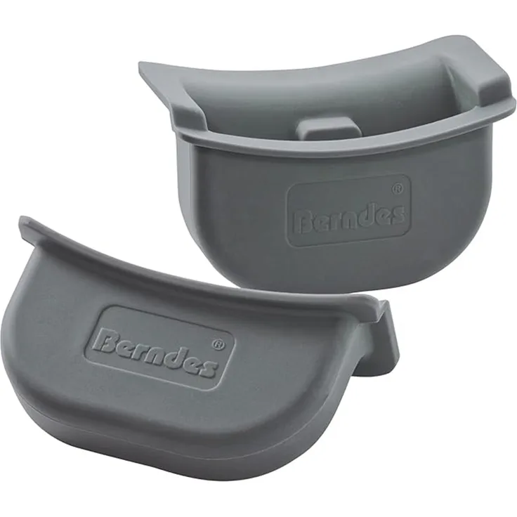 Berndes | Silikon Thermogriffe | Hitzeschutz | grau | optimal für sicheres Kochen | perfekt für viele Topfgrößen