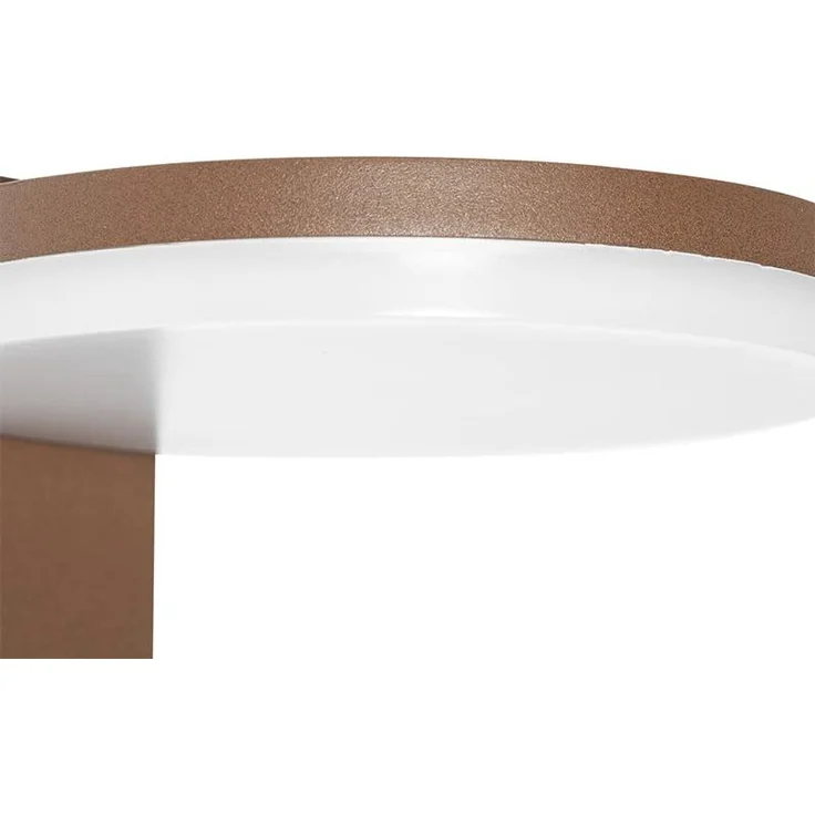 Qazqa Außen-Wandleuchte Esmee, LED fest integriert, (nicht austauschbare) LED, Rostbraun, Modern, Aluminium, 1-flammig – Bild 5