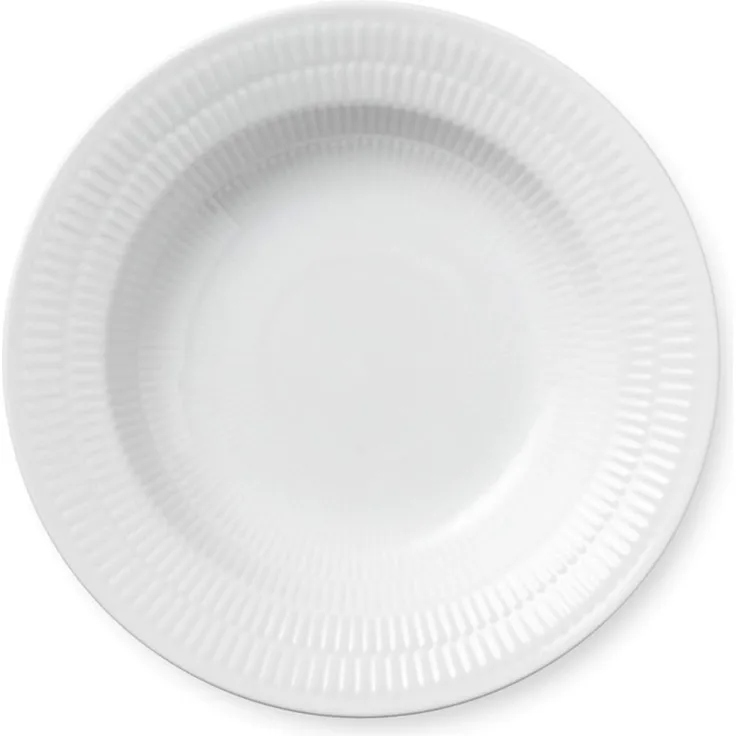 Royal Copenhagen White Fluted Teller Tief 21 cm