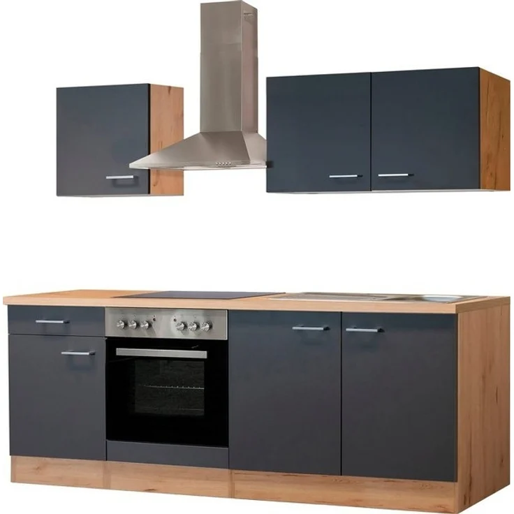 Flex-Well Küche Morena, ohne E-Gerätee, Gesamtbreite 210 cm – Bild 4