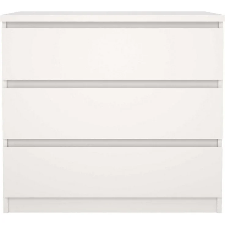 Home affaire Kommode Naia - 3 Schubladen mit griffloser Front, Made in Denmark (Breite: 77 cm, mehrere Farben), Viel Stauraum, zeitloses & skandinavisches Design, Metallgleiter – Bild 4