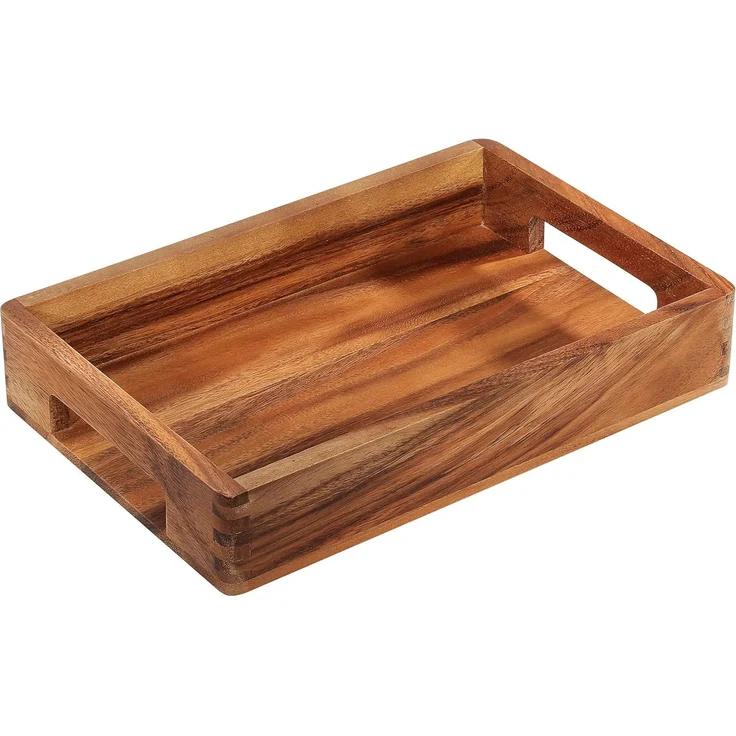 Serviertablett, Akazie 33 x 22 x 6 cm – Bild 1