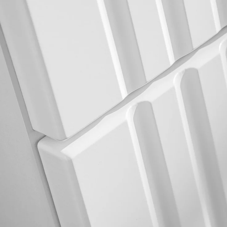 Waschtischunterschrank 120 cm weiß matt mit gerillter Front, 4 Softclose-Auszüge, ADELAIDE-56-WHITE – Bild 4