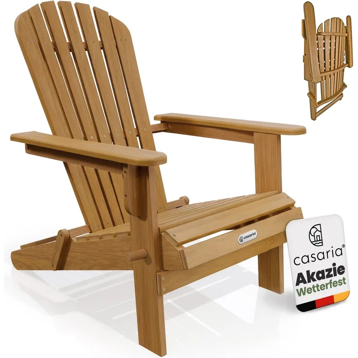 Casaria Sonnenstuhl Adirondack Akazienholz