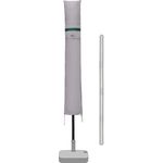 Sekey Sonnenschirm Schutzhülle mit Stab, Abdeckhauben für Ø 200 cm / 200×150 cm / 200×125 cm Gartenschirm,Abdeckung für Balkonschirm, 100% Polyester, wasserdicht, Hellgrau