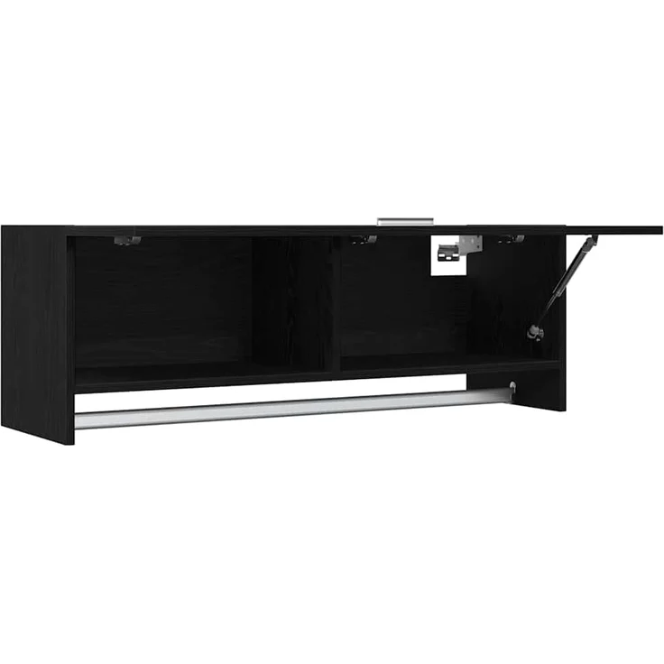 vidaXL Kleiderschrank Schwarz Eichen-Optik 100 x 32,5 x 35 cm 862657 – Bild 5