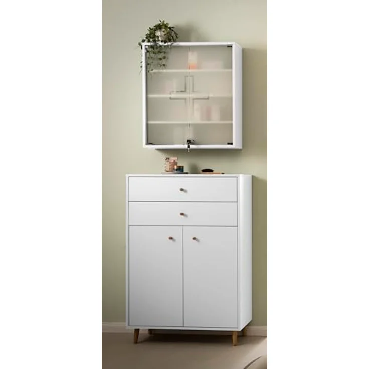 Schildmeyer Bjarne Medizinschrank 158506, weiß matt, 64,2 x 19,6 x 71,4 cm – Bild 3