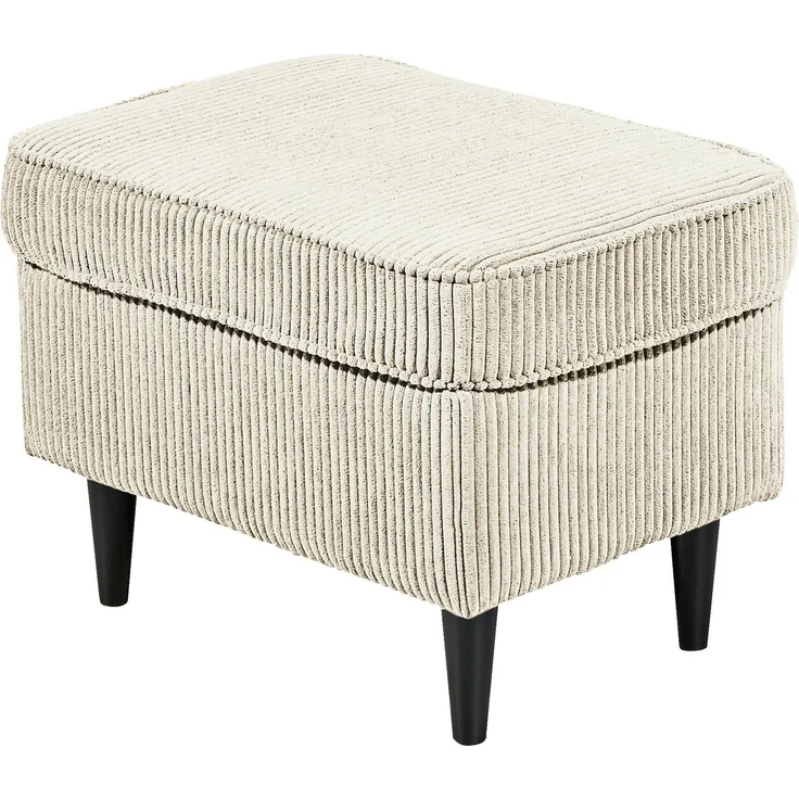 ED EXCITING DESIGN Hocker Oskar, mit Massivholzfüßen – Bild 1