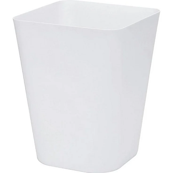 Sinoba Papierkorb moderner Mülleimer Papiereimer 6102 eckig, Höhe 29cm, Weiß – Bild 1