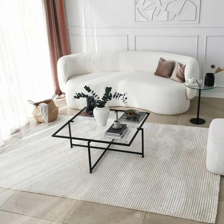 Skye Decor 'Sun S409' Couchtisch, Schwarz, 85 x 35 x 85 cm – Bild 5