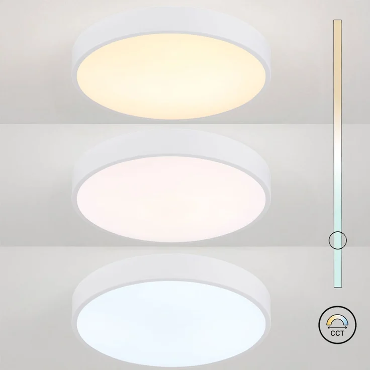 LED Deckenleuchte, CCT-Schalter, weiß, D 37,8 cm – Bild 4
