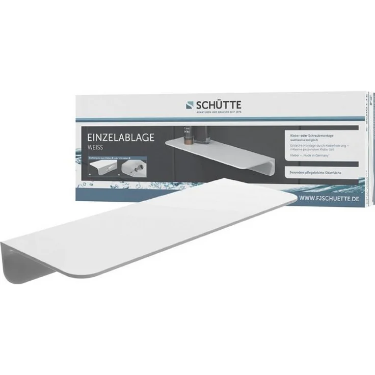 Schütte Duschablage, Weiß, zum Kleben – Bild 4