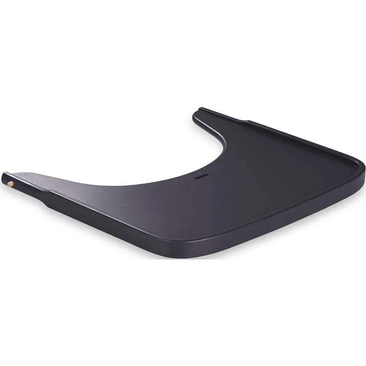 Hauck Hochstuhl Essbrett Alpha Wooden Tray aus FSC® zertifiziertem Buchenholz, Esstisch für hauck Holzhochstuhl Alpha+ und Beta+, Erhöhter Rand, Glatte Oberfläche (Dark Grey)