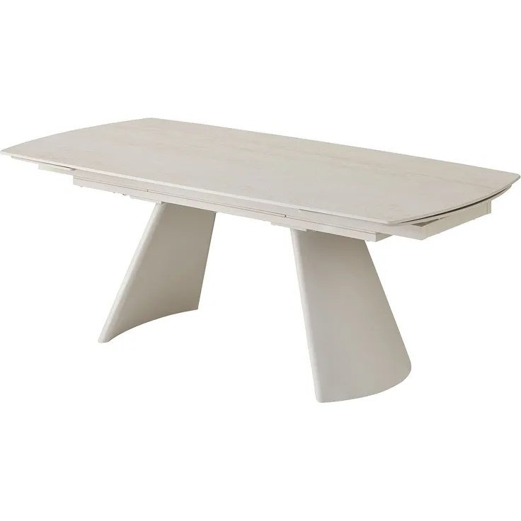 Esstisch >Kelso< (ausziehbar) in Travertin - Optik, beige - 200/280x76x100 (BxHxT)