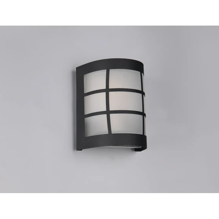 Außenwandleuchte SINTRA Edelstahl Schwarz & Glas Weiß, Höhe 16cm – Bild 7
