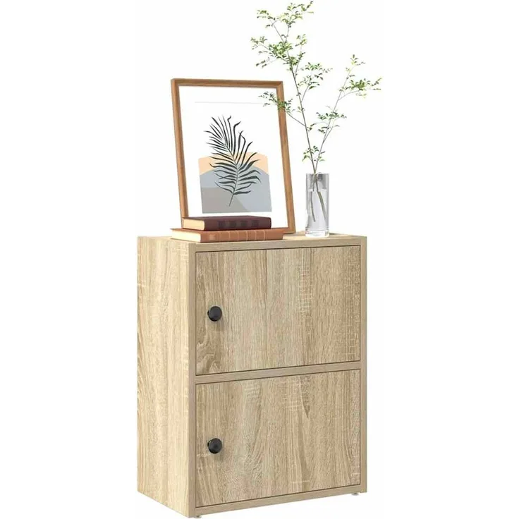 vidaXL Bücherregal Sonoma-Eiche 40x24x52 cm Holzwerkstoff 860357