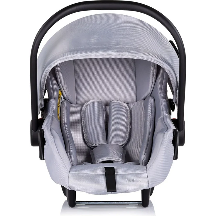 Chipolino Babyschale i-Size Aura (40-85cm) Gruppe 0+, Griff verstellbar, Gurt grau gemustert – Bild 3