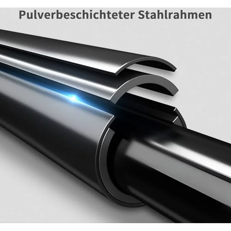 SPORTNOW Liegestützgriffe 2er Set 80-100 cm Höhenverstellbar Push up Bars (Parallettes, 2-St, Push Up Griffe), für Muskeltraining und Krafttraining Stahl Schwarz – Bild 6