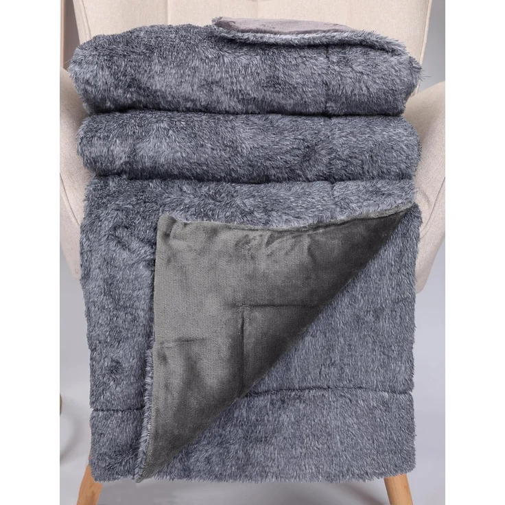 Wohndecke Luxus Kuscheldecke XXL TURIN Größe 150 cm x 200 cm Farbe grau, Betz – Bild 2