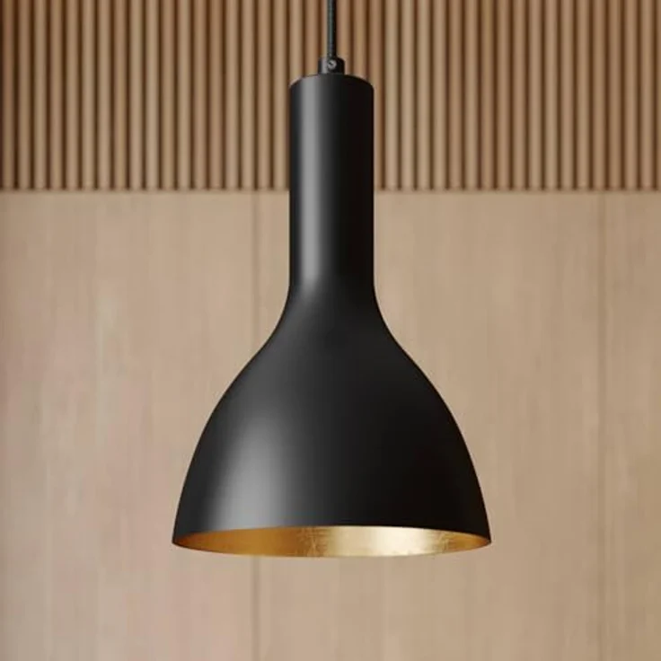 Arcchio Pendelleuchte Cosmina, moderne Deckenlampe in Schwarz, 1-flammig, E27, ideal für Küche und Esstisch – Bild 4