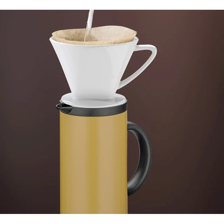 Isolierkanne Kaffeekanne Thermoskanne Teekanne 1L cilio FIRENZE sand 544961 – Bild 2