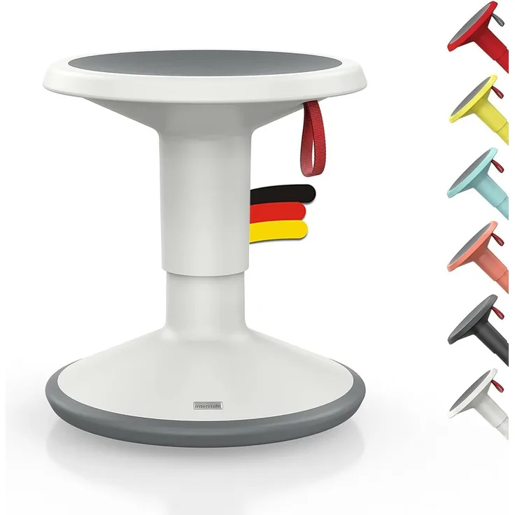 Interstuhl UPis1 Junior Edition - Made in Germany inkl. 10 Jahren Garantie für einen geraden Rücken (Grauweiß, Junior Edition)