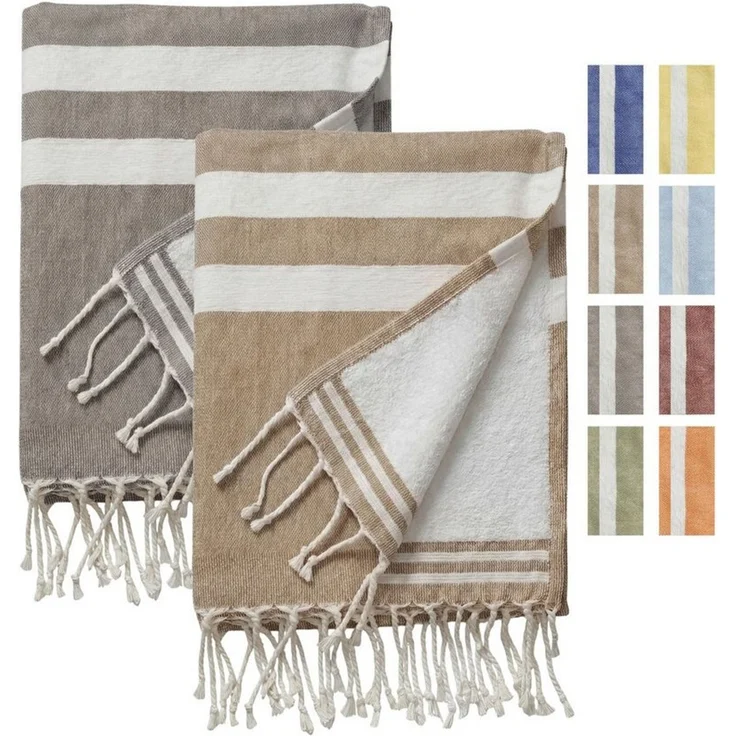 furora HOLIDAY Badetuch Saunahandtuch 100x200 cm Frottier - Badetuch XXL Strandhandtuch Groß, Frottee und Badetuch zugleich aus 100% Baumwolle in brillanten Farben – Bild 1