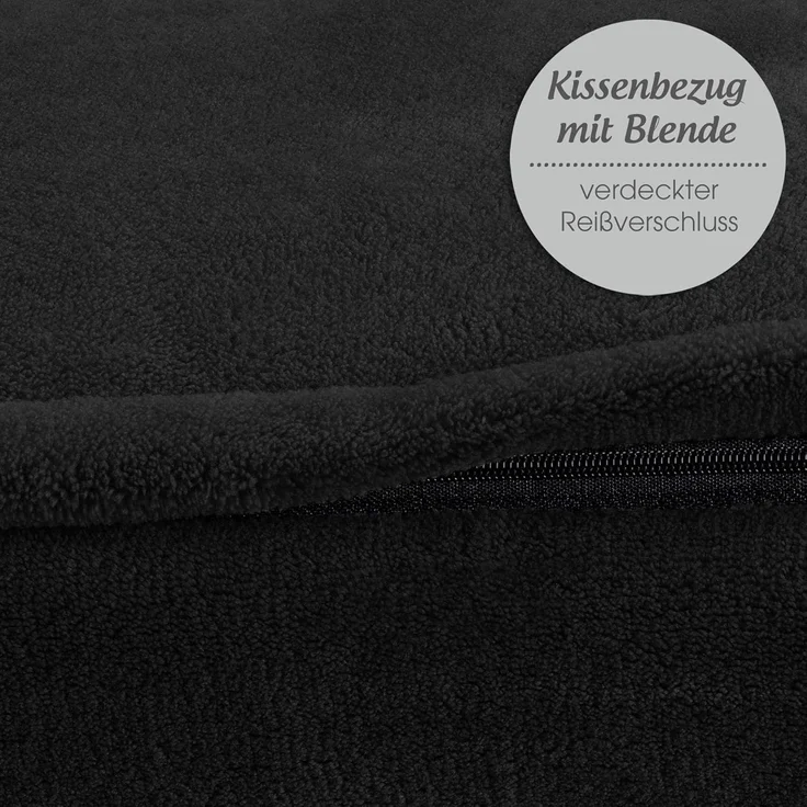 CelinaTex Kissenbezüge Comfortable Kissenbezüge Kissenhüllen 2er Set 40x40cm schwarz – Bild 4
