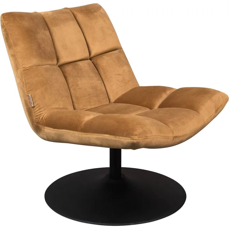 DutchBone Lounge Sessel BAR VELVET GOLDEN BROWN Goldbraun 66x81x78 cm