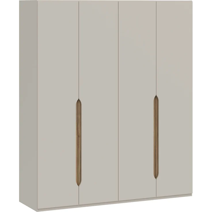 Drehtürenschrank >EDWAL< in sandfarbig / Mauvelle Eiche Dekor - 177,5x210,5x54,2cm (BxHxT) – Bild 3