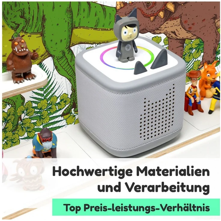stadtecken Kinderregal groß, geeignet für Toniebox 2 und ca. 50 Tonies, Packung, Perfekte Aufbewahrung im Kinderzimmer – Bild 2