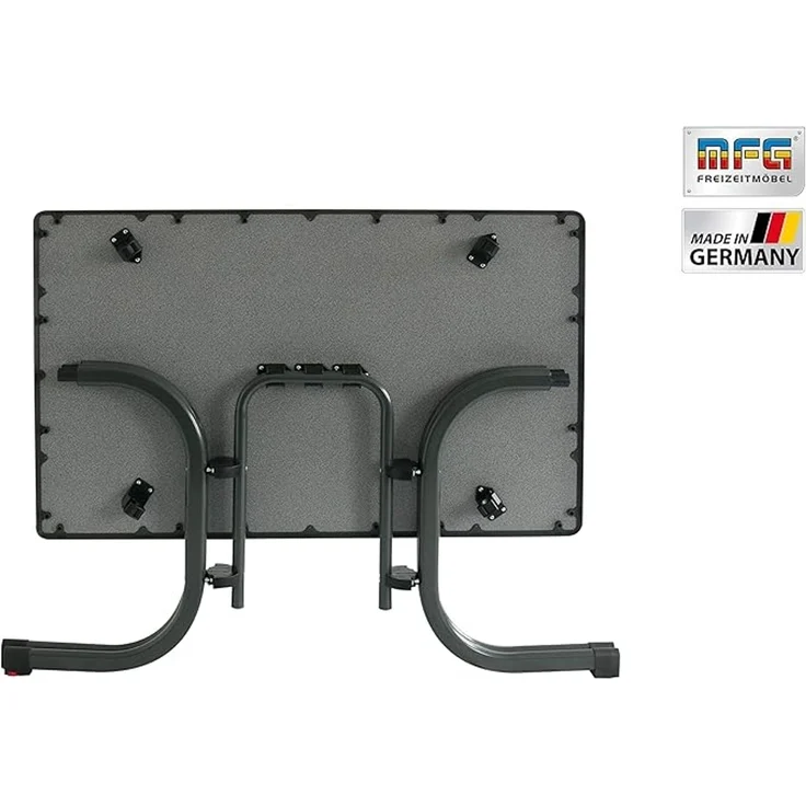 MFG Boulevard-Klapptisch mit wetterfester Melamin-Platte, MDF anthrazit, 110x70 cm – Bild 4