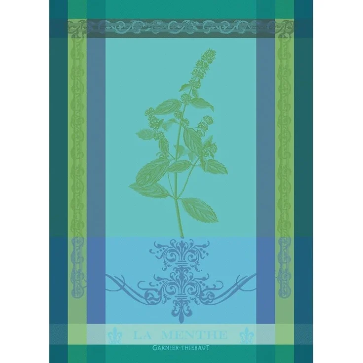 Garnier-Thiebaut Geschirrtuch Menthe 2018 Chlorophylle 56x77 cm – Bild 1