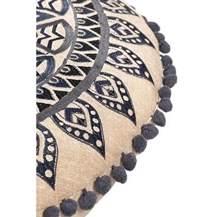 Marrakesch Orient & Mediterran Interior Pouf Arabisches Bodenkissen Aziza 55cm, Sitzkissen, Sitzpouf, Handarbeit – Bild 6