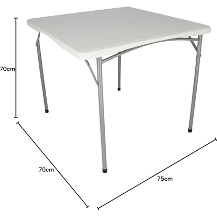 Aranaz Quadratischer Polyethylen-Klapptisch – Bild 2