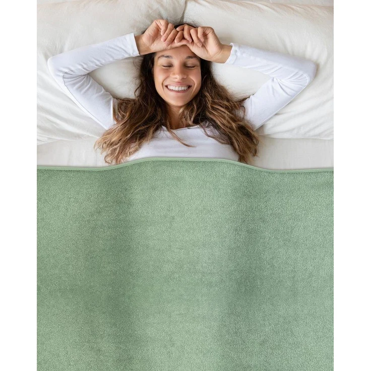 Wohndecke LAYNENBURG Frotteedecke Baumwolle 150x200 cm – Sommer & Sofa, Laynenburg, Baumwolldecke als Sommer, Bett-Überwurf, Couch-Überwurf, Sofa-Decke – Bild 2