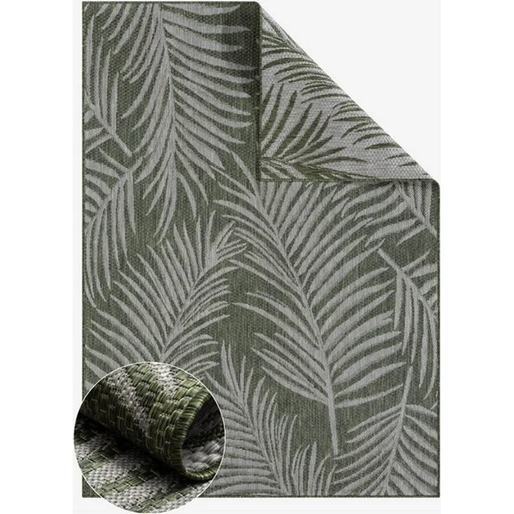 Wohnando Teppich MY-RUG Wendbarer Outdoor-Teppich "Fern" 200x140 cm, grün, rechteckig, Höhe: 8 mm, robust, Teppich für Terrasse oder Balkon – Bild 4