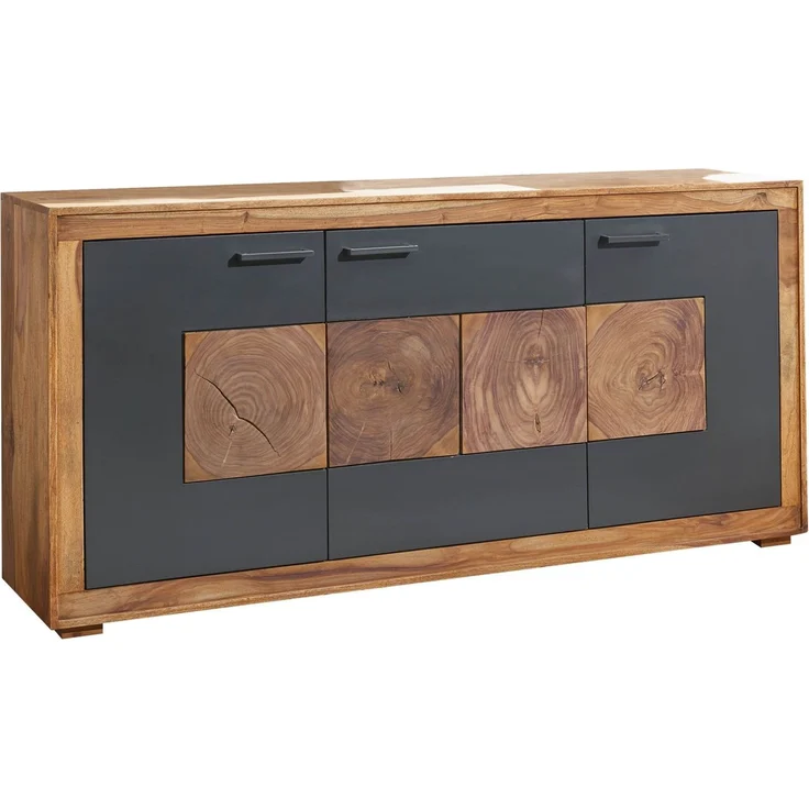 Sideboard Sheesham 170 x 40 x 82 gebeizt TURIN #09 – Bild 1