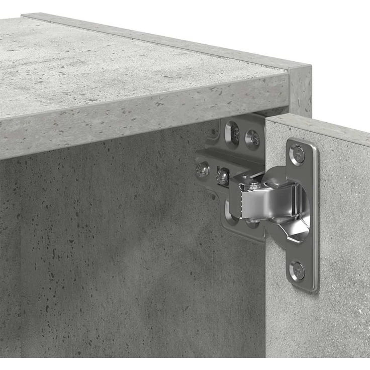 vidaXL Bücherregal Betongrau 40x24x52 cm Holzwerkstoff 860358 – Bild 8