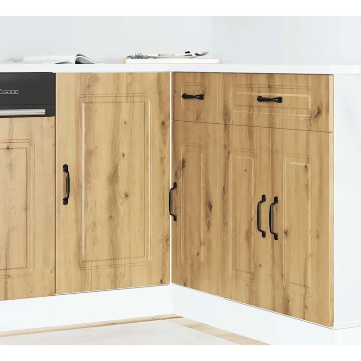 vidaXL Küchenunterschrank Kalmar Artisan-Eiche Holzwerkstoff 854327 – Bild 1