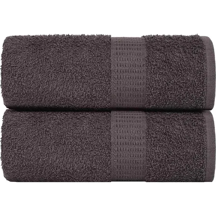 vidaXL Waschtücher FROGN 2 Stk. Anthrazit 30x30 cm 360 g/m² 136673