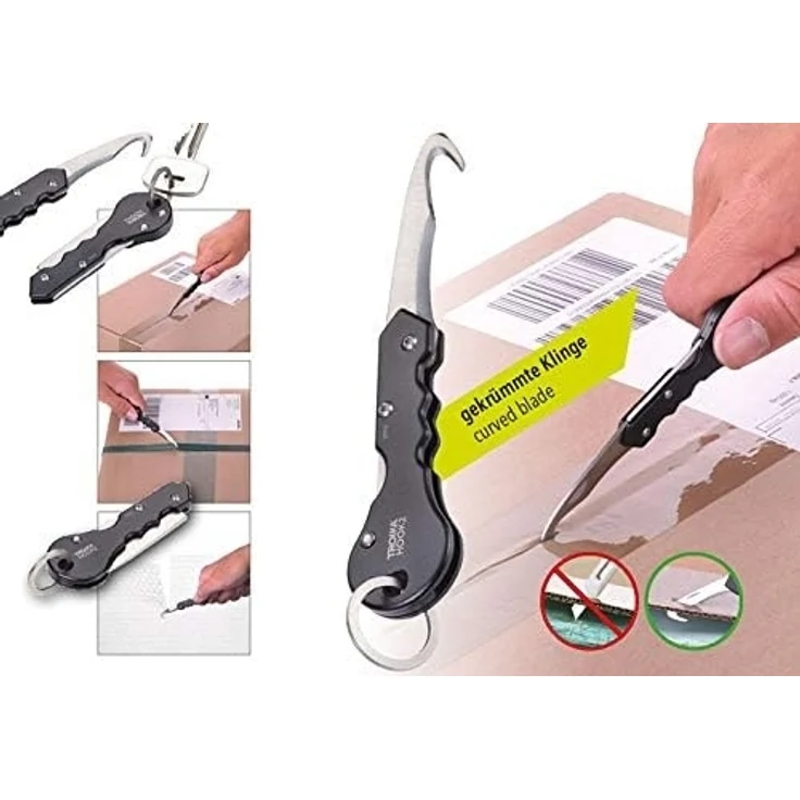 TROIKA® Paketmesser HOOK 2 schwarz, 1 St. – Bild 7
