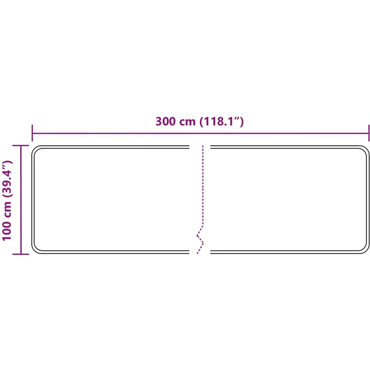 vidaXL Teppichläufer MARSA Beige 100x300 cm Polyester und PVC 42023093 – Bild 7