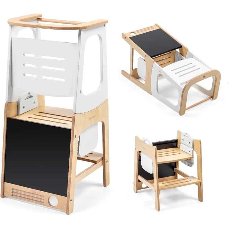 Maxi-Cosi 'Toucan' Lernturm mit integrierter Tafel, Holz natur, 91 x 46 x 43,4 cm – Bild 1