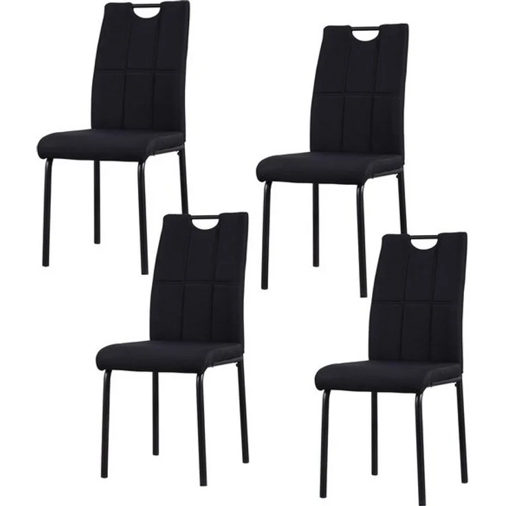 HTI-Living Esszimmerstuhl Stuhl Denton Schwarz (Set, 4 St), Esszimmerstuhl – Bild 2
