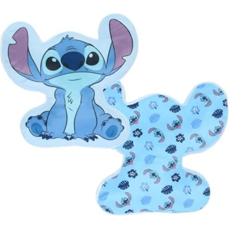 Lilo & Stitch 3D Kuschelkissen Dekokissen – 40cm Großes Weiches Kissen im Disney-Design