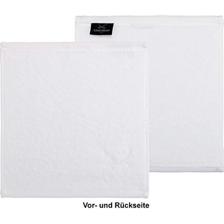 Sansibar Sylt Seiftuch Sansibar 6er Set Frottier-Serie Classic, 30x30 cm, (Set), mit hochwertiger Sansibar Säbel Stickerei – Bild 5